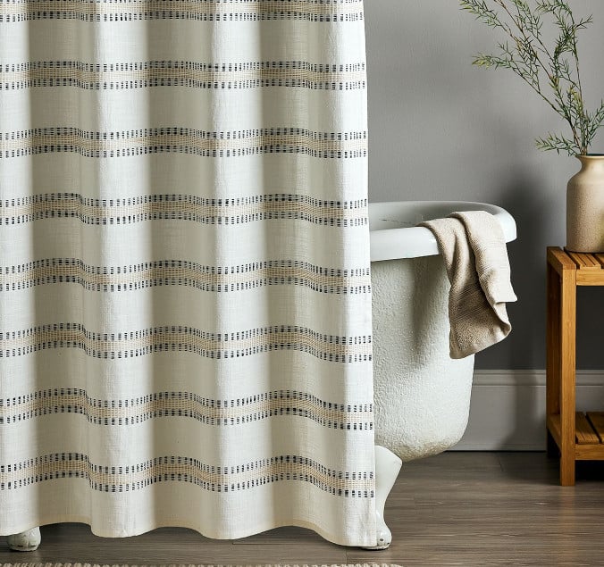 kohls shower curtain stripe