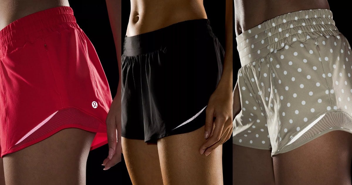 lululemon hotty tot shorts in multiple colors
