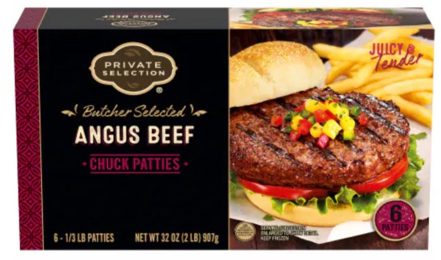 private selection ground beef patties 