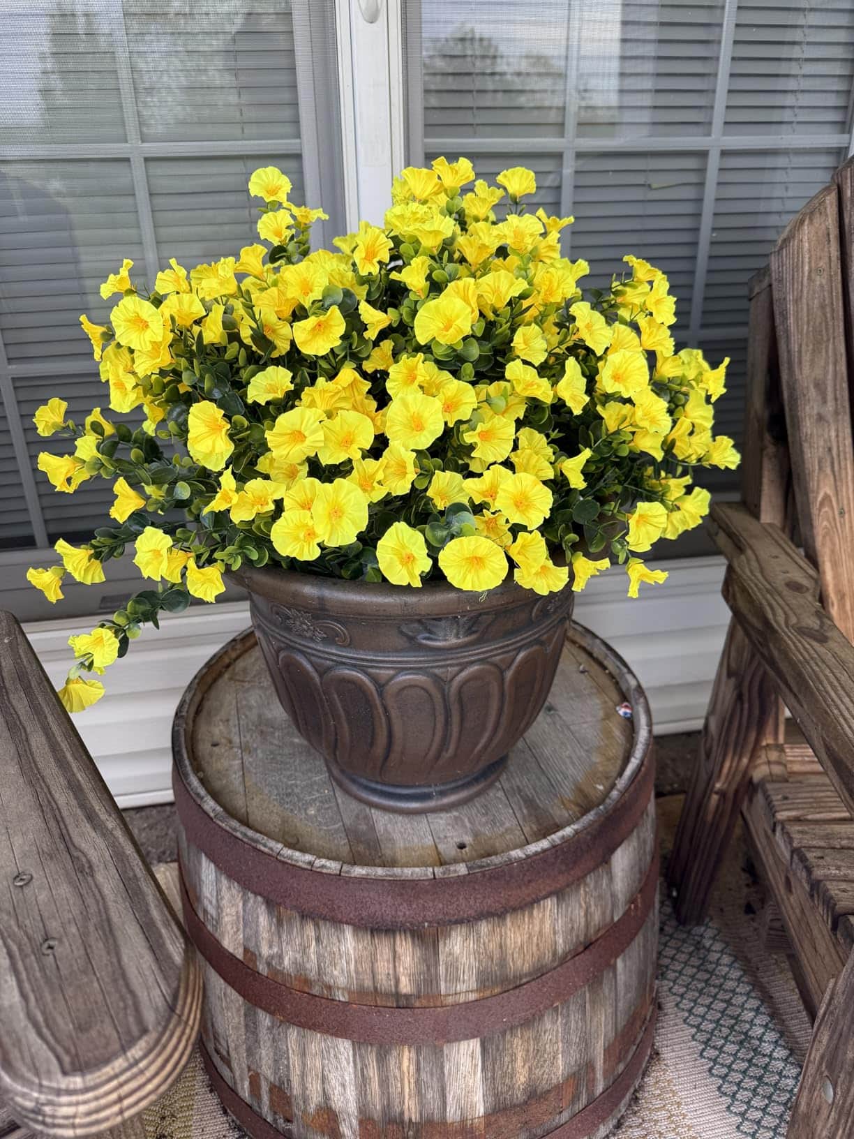 yellow artificial flowers