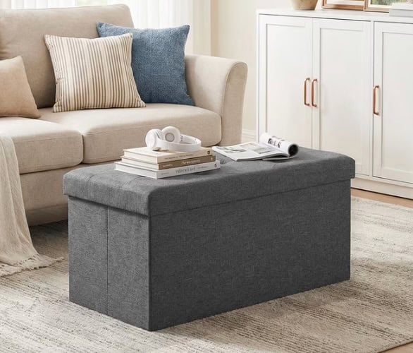Gianna Folding Storage Ottoman Bench