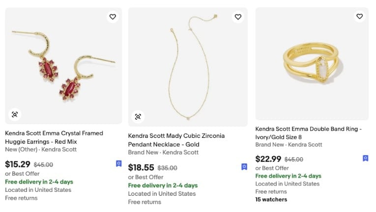 Kendra Scott on eBay Kendra Scott on eBay