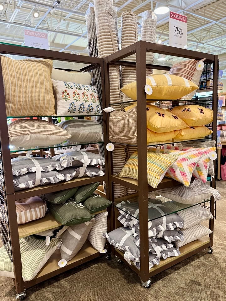 Kirkland's Pillows Shelf Kirkland's Pillows Shelf