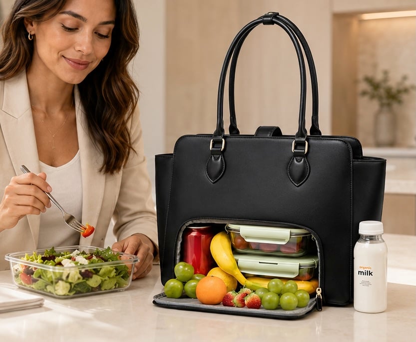 LOVEVOOK 2 in 1 Work Tote Bag with Lunch Compartment