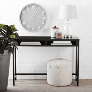 Mainstays Sumpter Park Student Desk, Solid Black