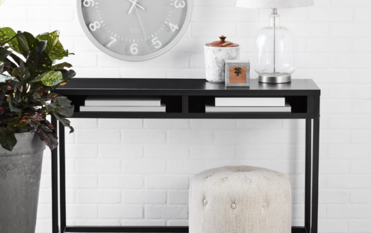 Mainstays Sumpter Park Student Desk, Solid Black