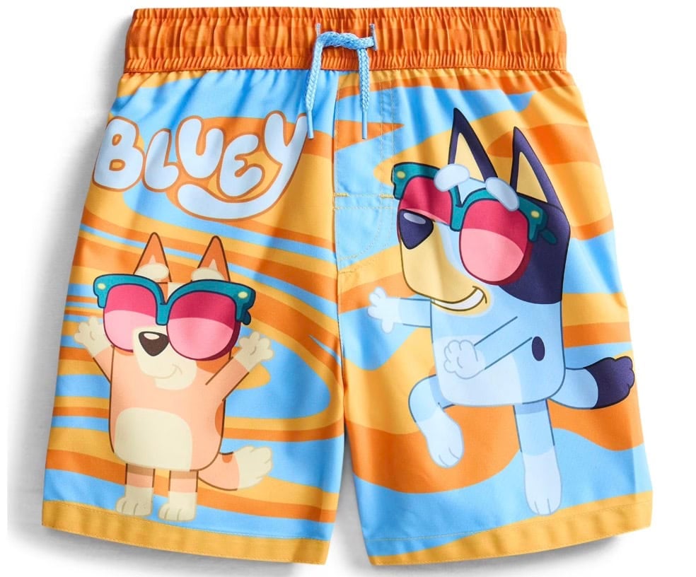 bluey swim trunks character toddler