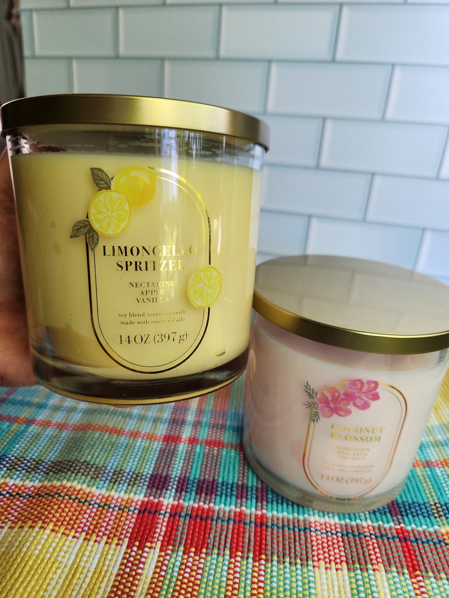lemoncello spritzer and coconut blossom candles at kohls lemoncello spritzer and coconut blossom candles at kohls