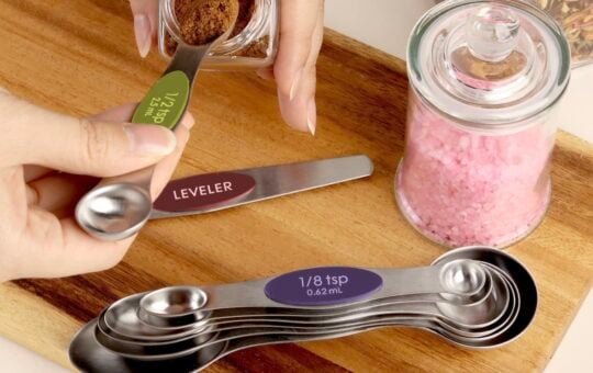 stainless steel magnetic measuring spoons