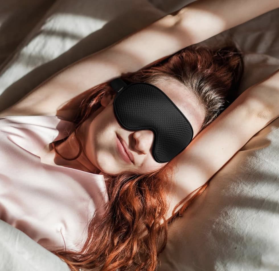 weighted eye mask