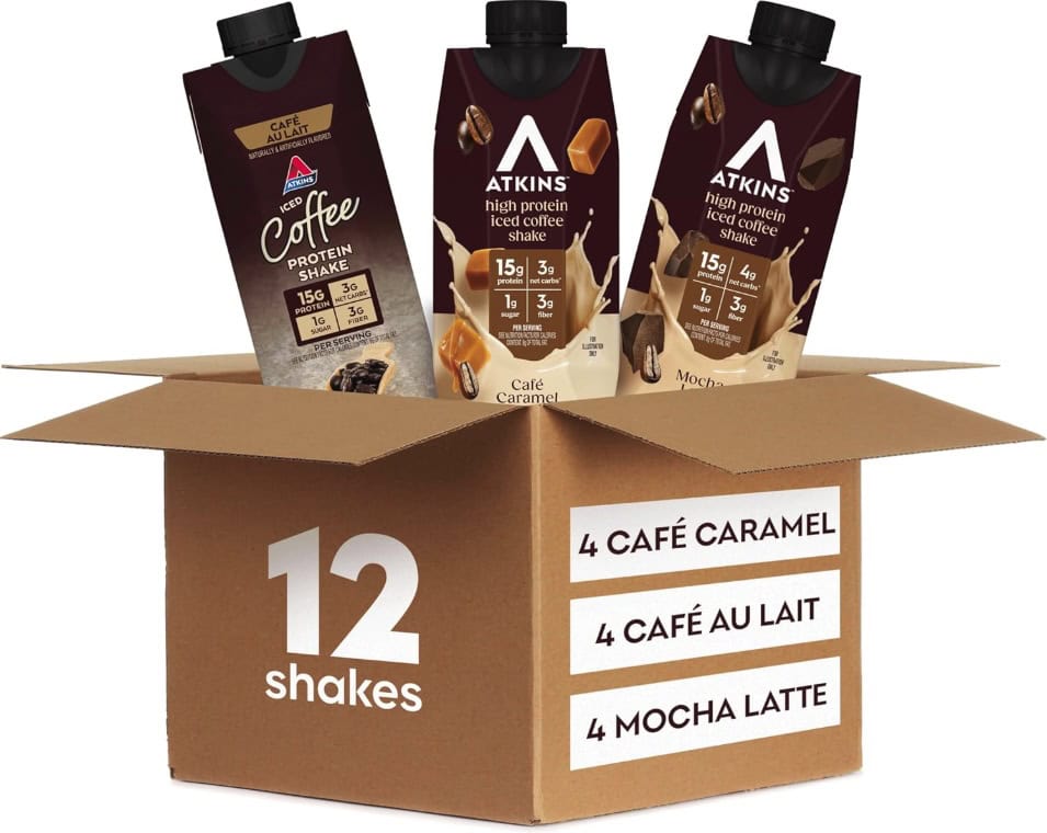 Atkins Coffee Lovers Protein Shake Variety Pack