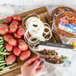 grilled sausage and veggies