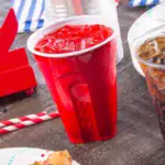 Solo Red Disposable Cups 18oz:60ct Solid Pattern, Polystyrene Material