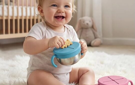 URMYWO Spill Proof Stainless Steel Toddler Snack Containers
