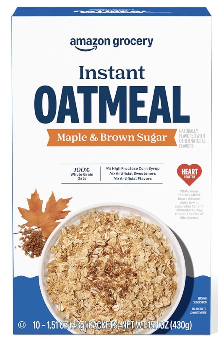 amazon instant oatmeal