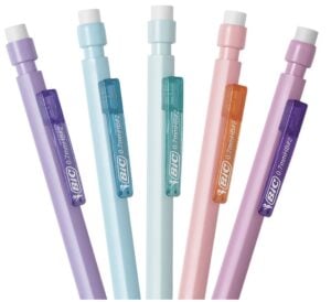 bic mechanical pencils pastels