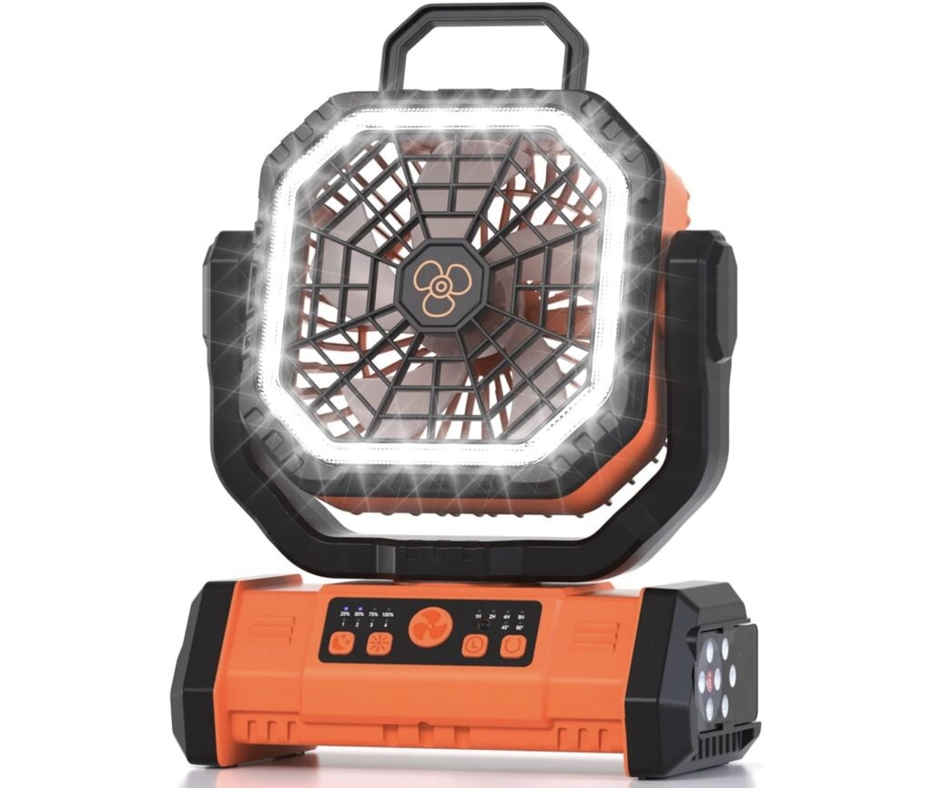 camping fan led light