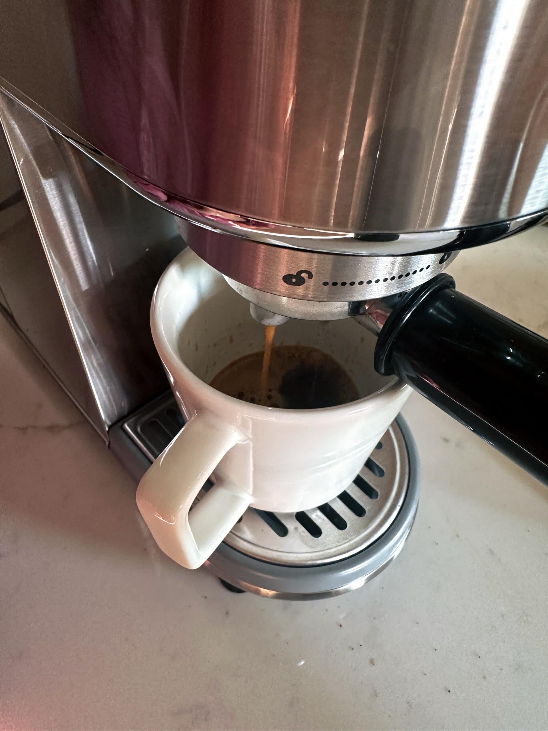 espresso brewing coffee