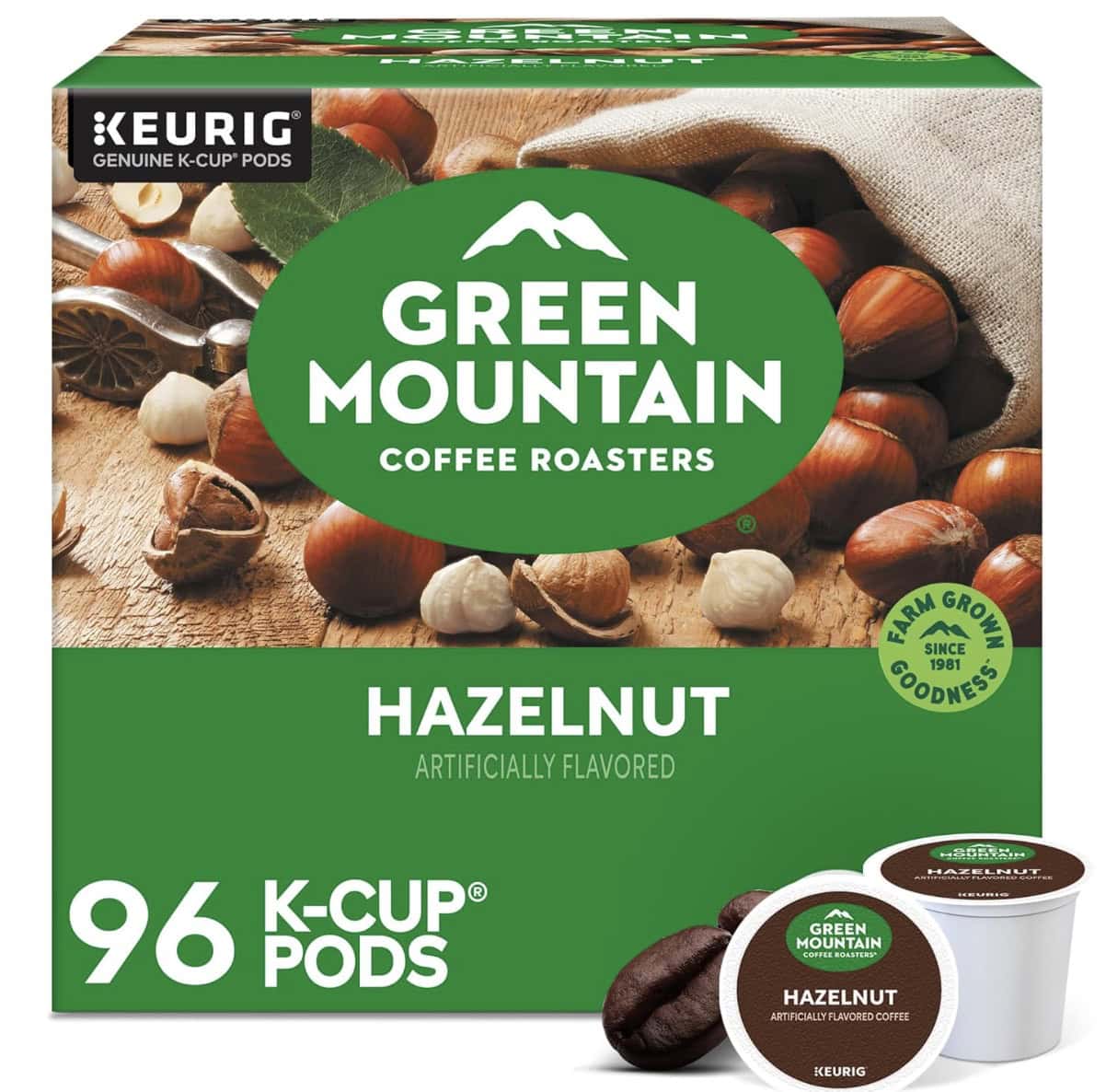 green mountain hazelnut kcup pods