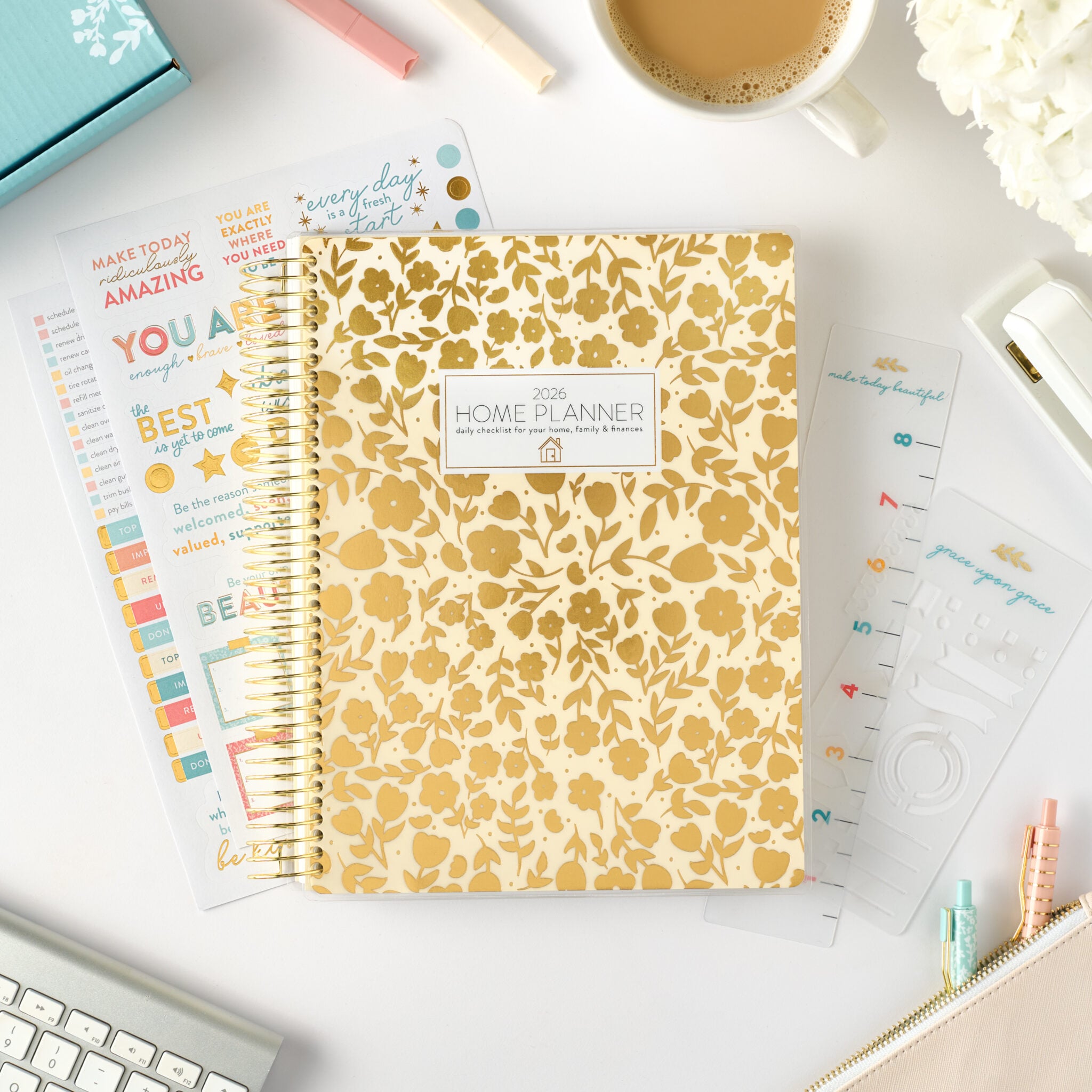 2026 gold leaf home planner