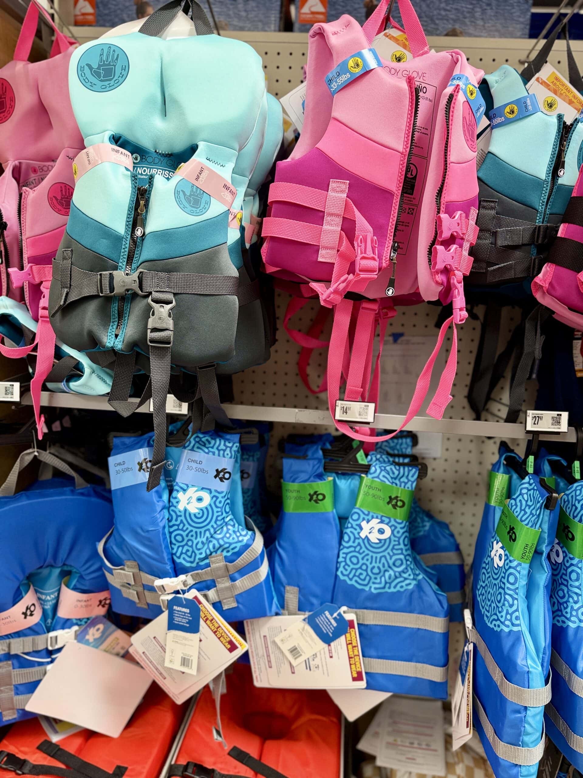 walmart kids life jackets