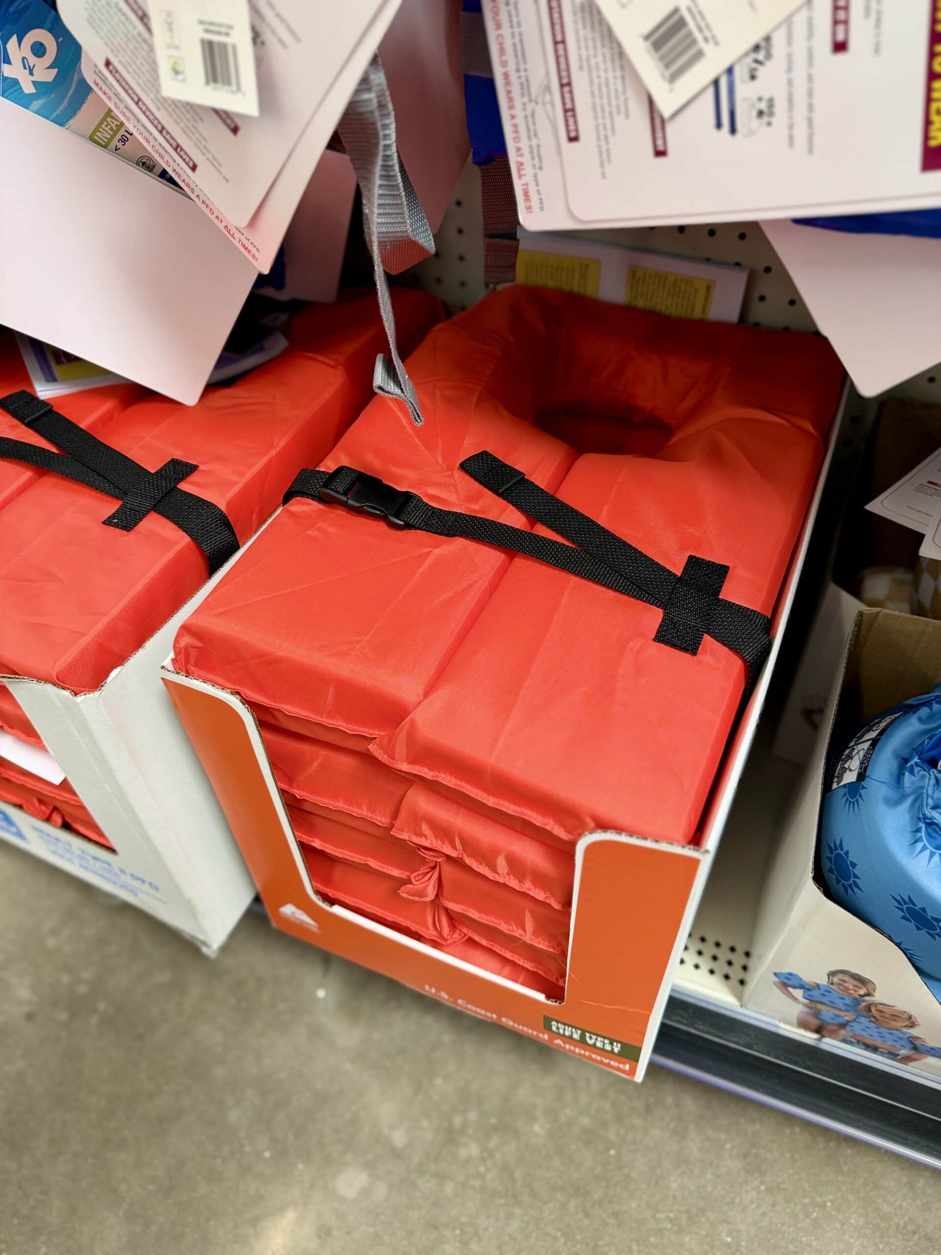 walmart orange life jackets