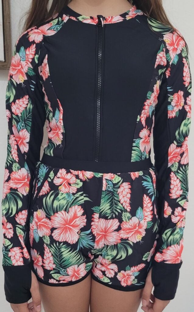 floral rash guard