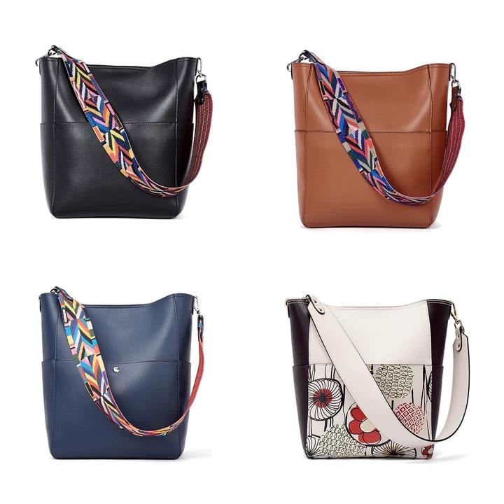 BROMEN Women Leather Hobo Bag Purses