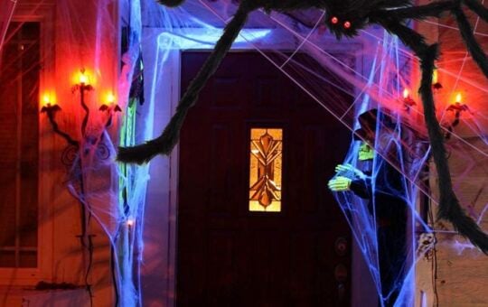 giant spider halloween decoration