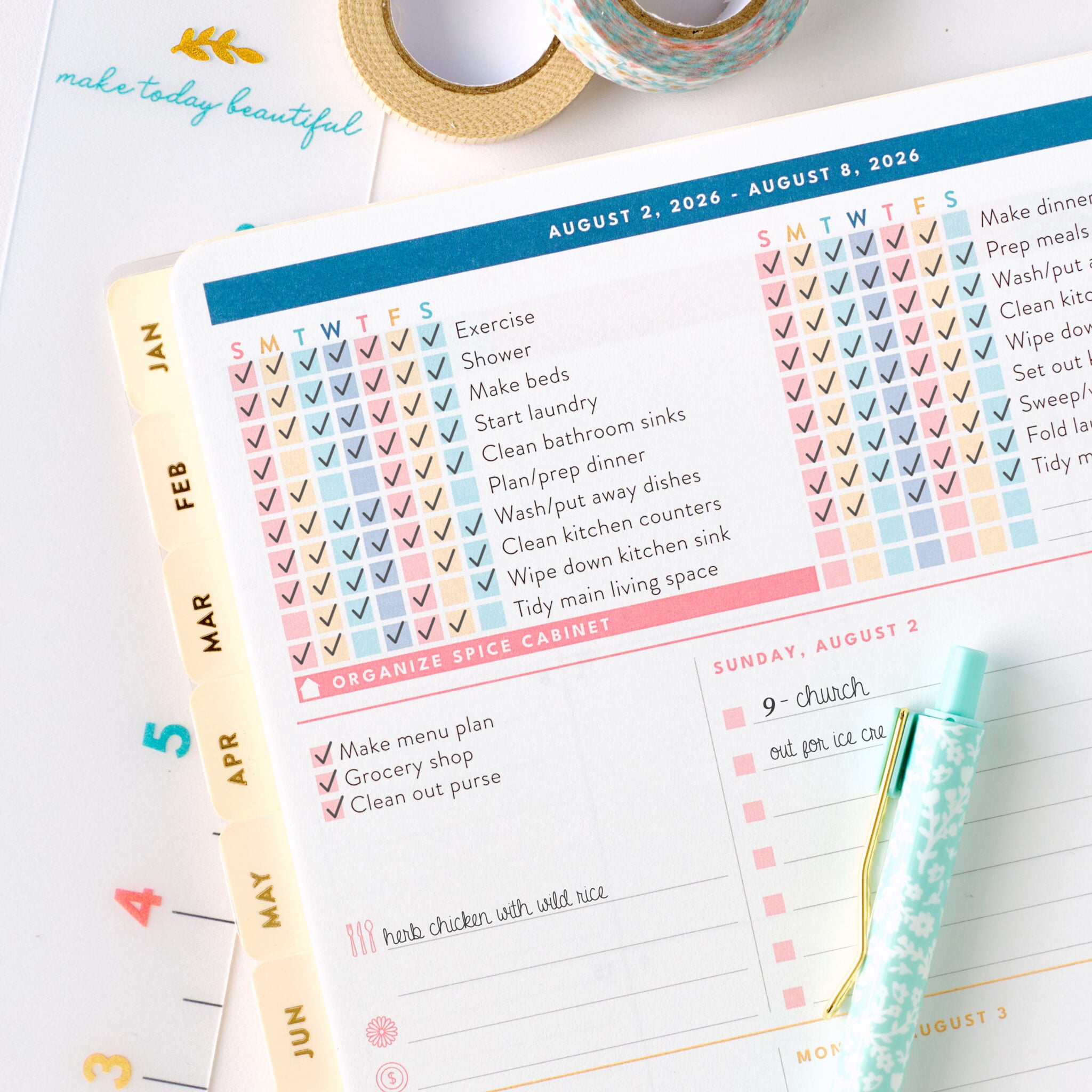 2026 home planner checklists