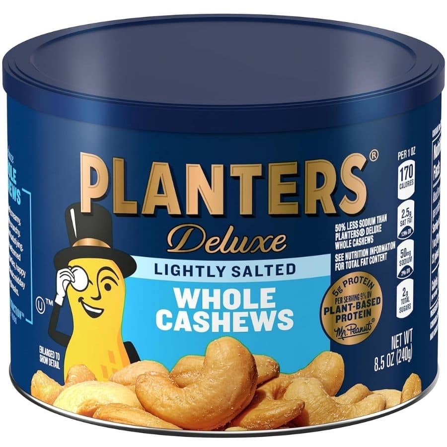 planters deluxe whole cashews