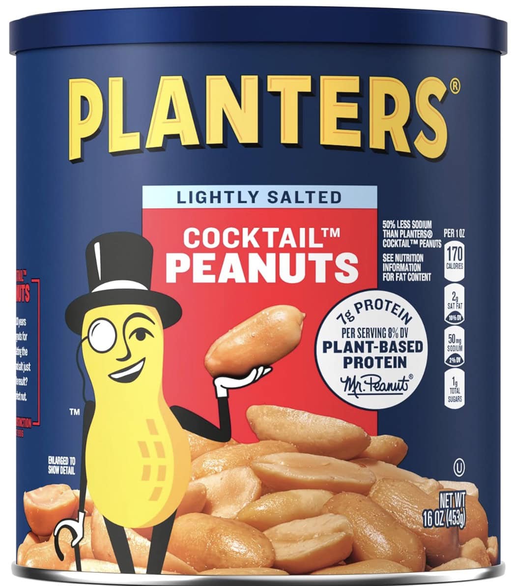 planters lightly salted peanuts