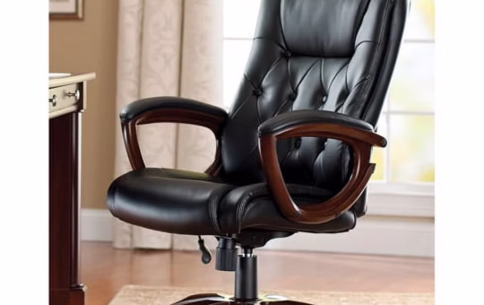 Better Homes and Gardens Executive Mid Back Manager s Office Chair with Arms Black Bonded Leather 4c1a82be 0621 4983 9056 d87261d112cd.03b52a9f18e5f5785dc08456723ab01c