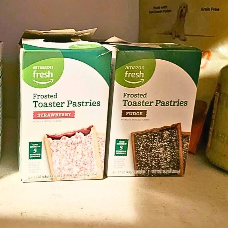 2 boxes of amazon frosted toasted pastries