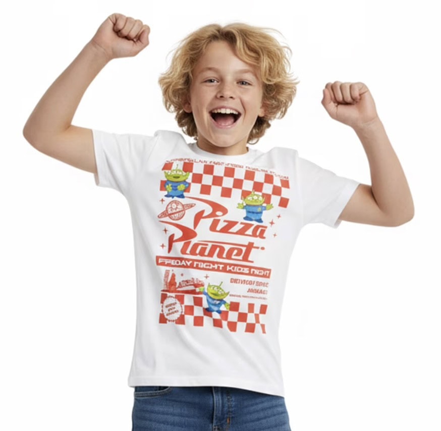 boys graphic tee pizza planet