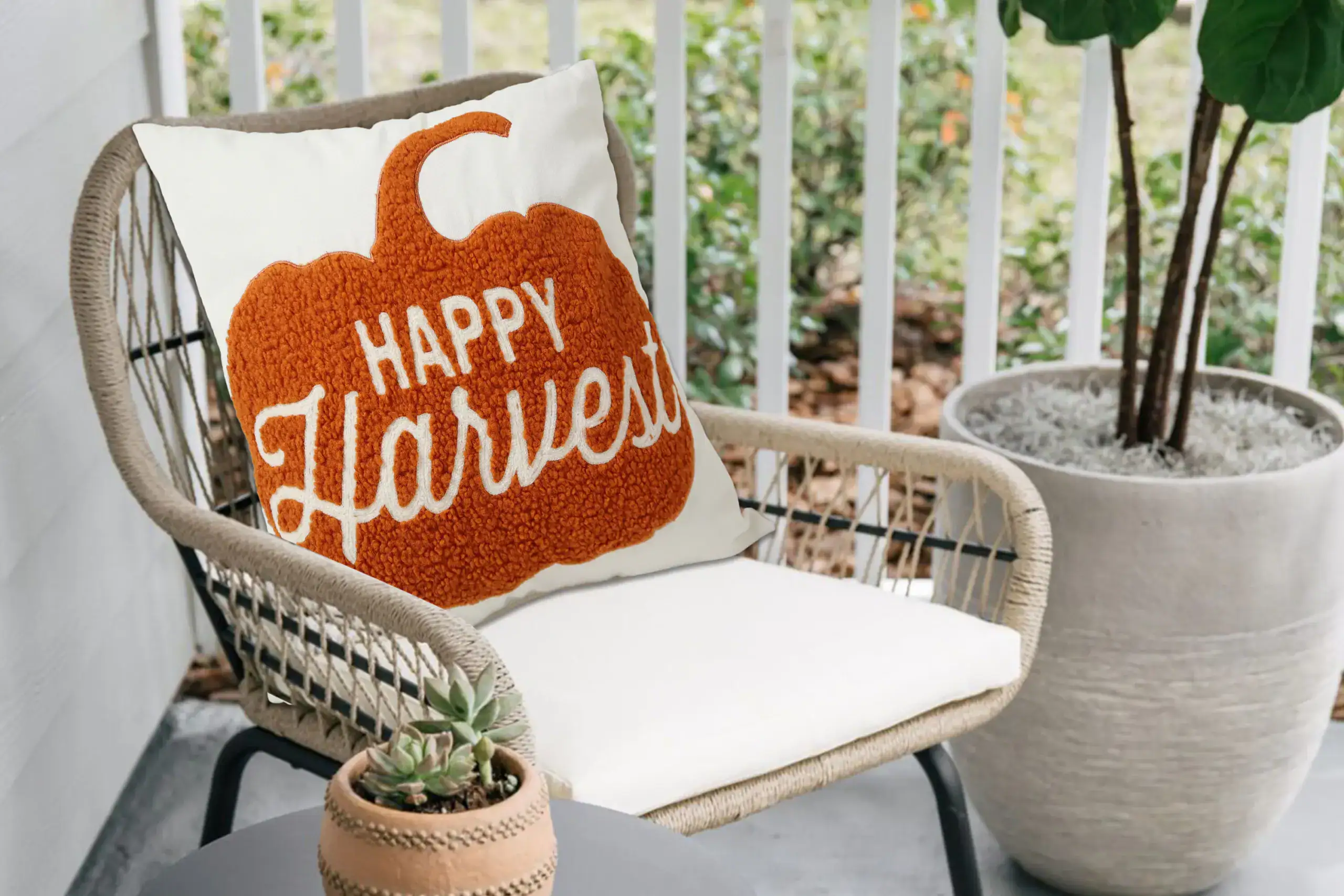 Happy Harvest Pumpkin Pillow