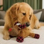 plush moose dog toy