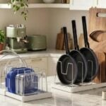 seasky Expandable Pots Pans and Lid Organizer