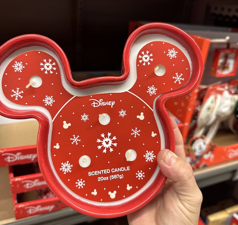 disney christmas candle at aldi 