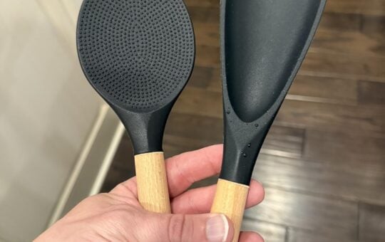 FINENUT Cooking Spoon Multifunction Spoonula Silicone Spatula Spoon 2 Pack