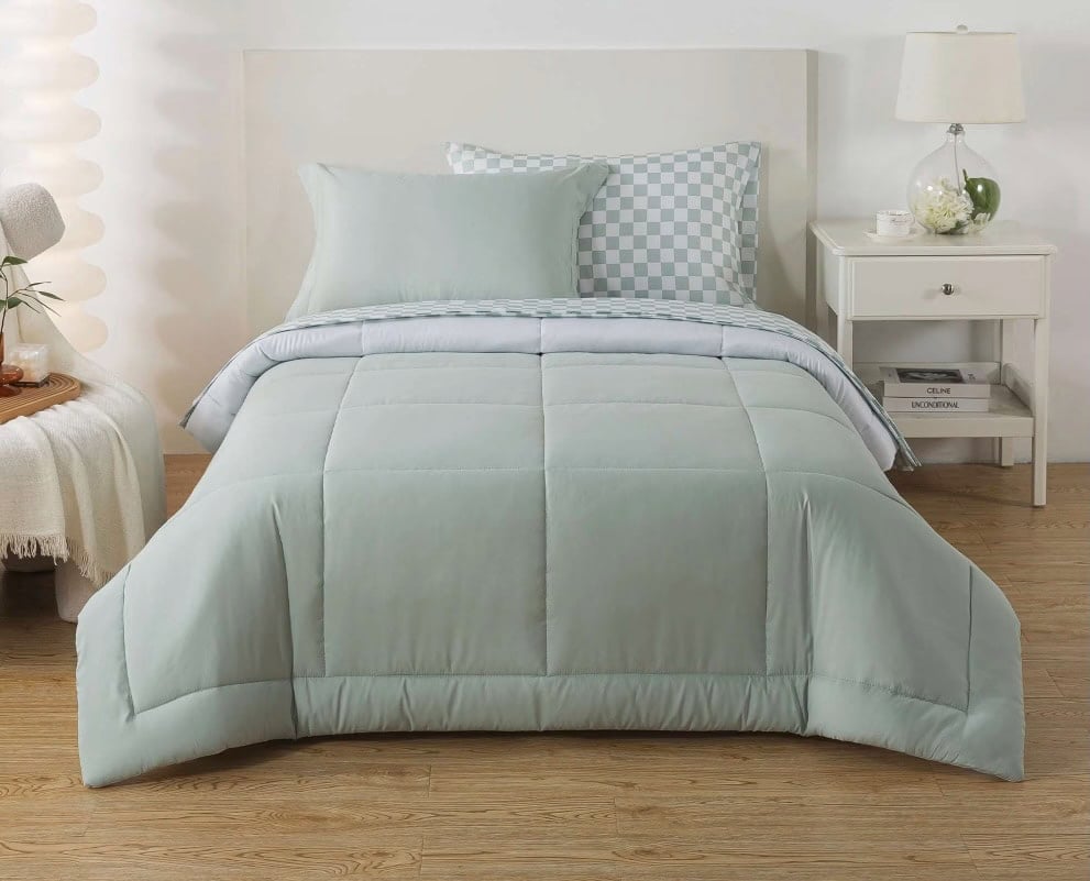 Mainstays Bed in a Bag Reversible Comforter and Sheet Set