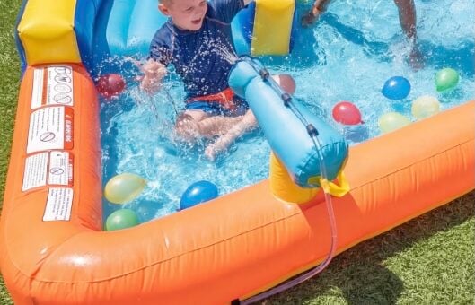 Sportspower Big Wave II Inflatable Water Slide Water Park Balloons