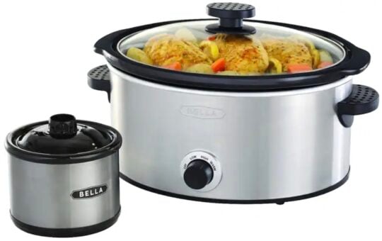 bella slow cooker with dipper