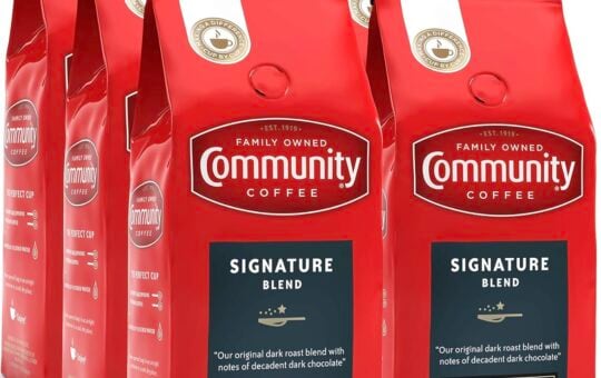 community coffee signature blend dark roast 6 pk 12 oz bags