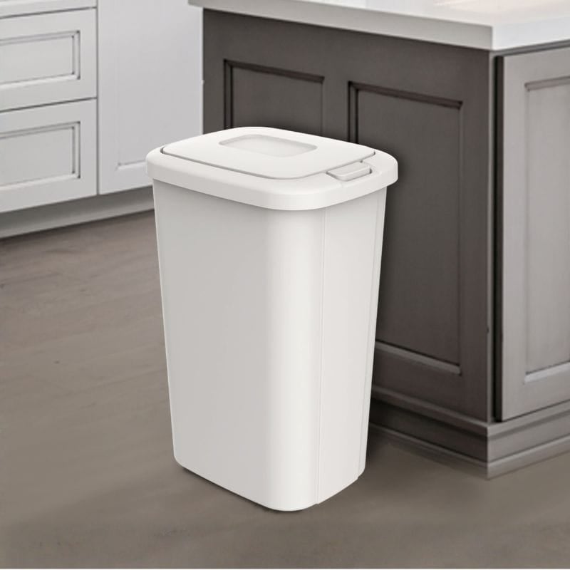white trash can white trash can