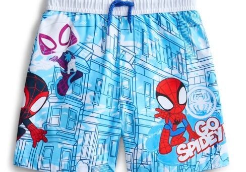 Boys Character Swim Trunks Spiderman