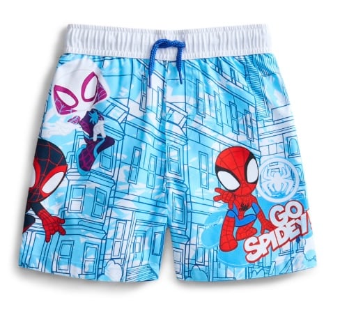 Boys Character Swim Trunks Spiderman