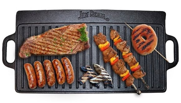 Jim Beam Cast Iron Double Sided Griddle