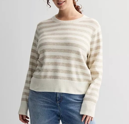Plus Size Sonoma Goods For Life Lightweight Crewneck Sweater