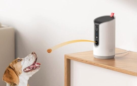 TKENPRO 2K Pet Camera Treat Dispenser